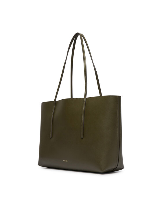 Calvin Klein Calvin Klein Torebka Foil Logo Tote W/Pouch LV04F3274G Zielony ciemny