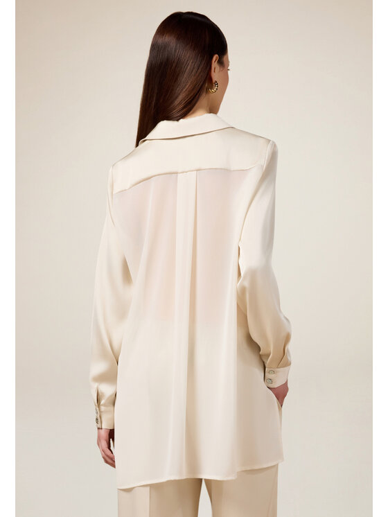 Oltre Oltre Camicia 5125R003035N011 Écru Regular Fit