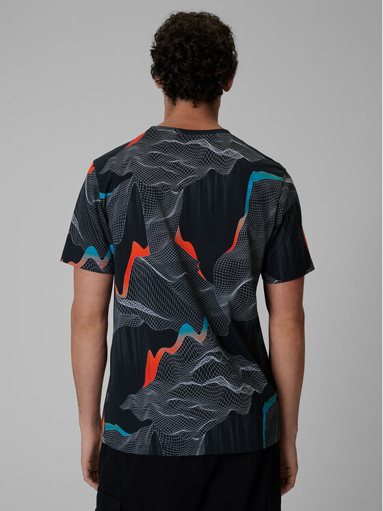 4F 4F T-Shirt NIGHT RUN Czarny Regular Fit