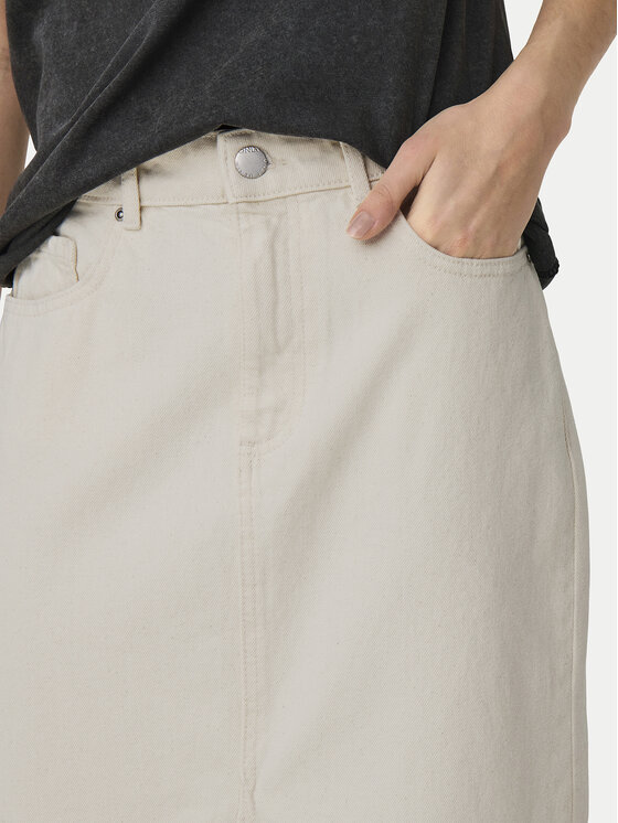 ONLY ONLY Jeans suknja Bianca 15319268 Bež Regular Fit