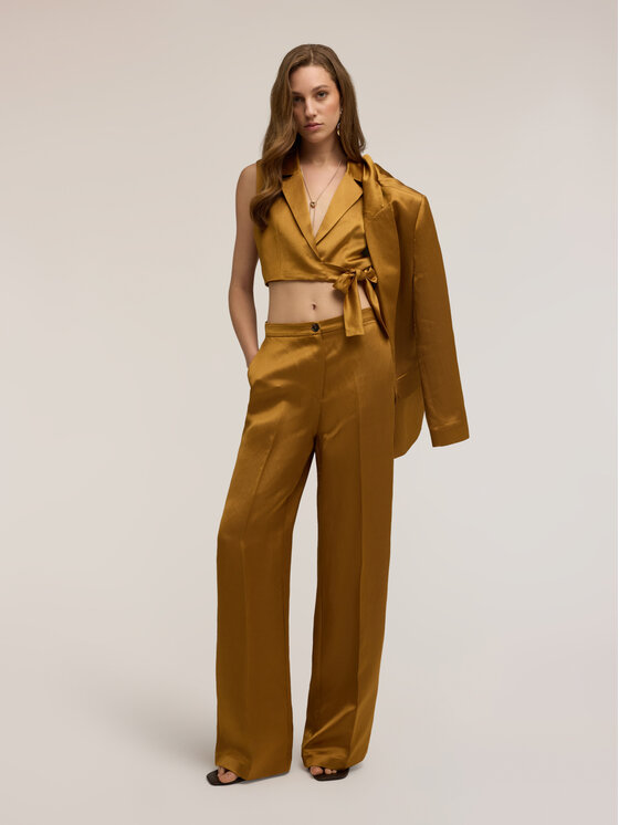 Motivi Motivi Camicia L014Q000077N038 Giallo Regular Fit