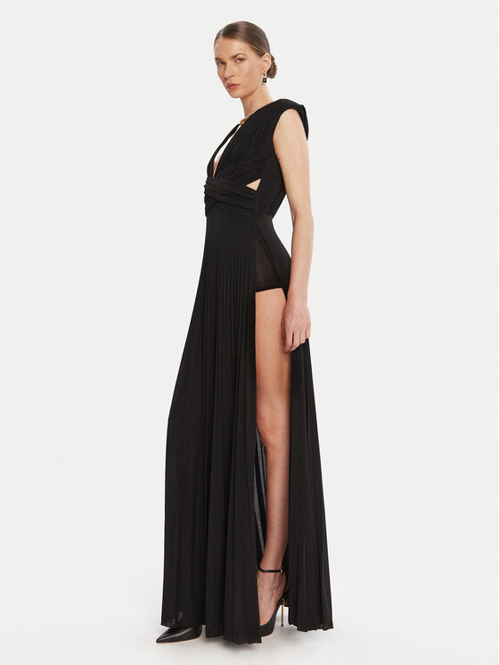 Elisabetta Franchi Elisabetta Franchi Sukienka wieczorowa AB-R15-56E2-V690 Czarny Regular Fit