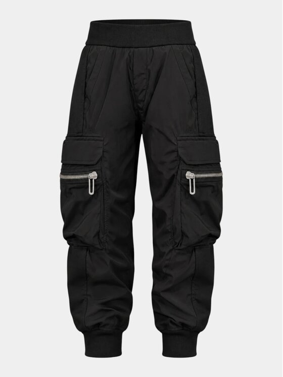 MADE BY SOCIETY MADE BY SOCIETY Spodnie materiałowe CARGO Pants - P37699 Czarny Basic Fit
