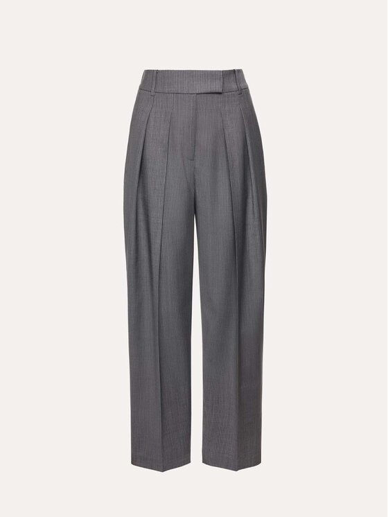 La Mania La Mania Společenské kalhoty DIDION Šedá Basic Fit