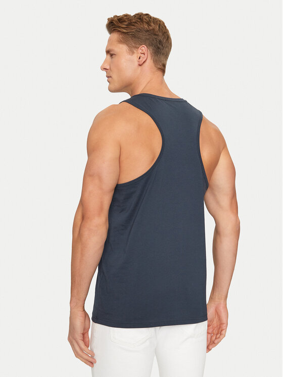 BOSS Boss Tank top marškinėliai Beach 50491711 Tamsiai mėlyna Regular Fit