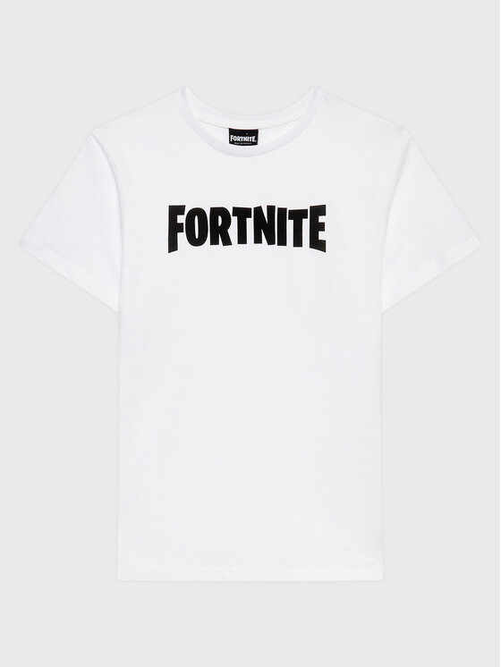 OVS T-krekls FORTNITE 1434351 Balts Regular Fit