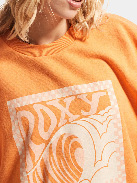 Roxy Roxy Felpa Take Yourplaceb Otlr ERJFT04745 Arancione Regular Fit