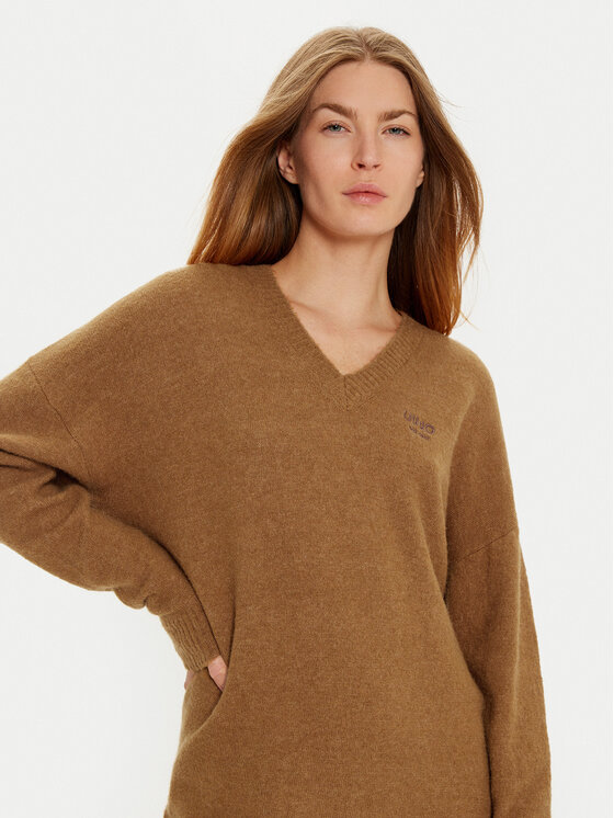Liu Jo Liu Jo Pletena obleka WF4430 MA49P Rjava Regular Fit