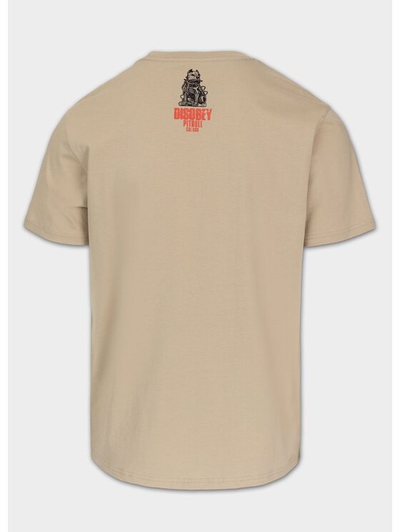 PITBULL PITBULL T-Shirt DISOBEY Beżowy Regular Fit