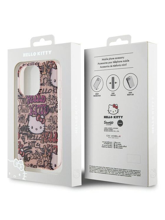 Hello Kitty Hello Kitty Etui na telefon iPhone 14 Pro Różowy