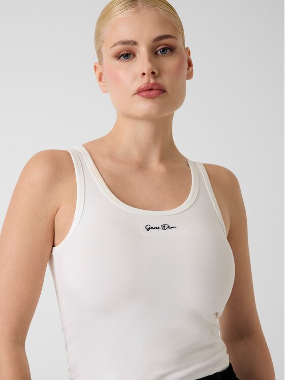 Guess Guess Top 183068 Biały Classic Fit