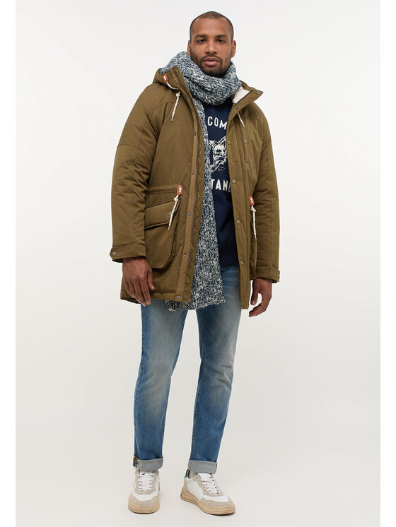 Mustang Mustang Kurtka zimowa Daniel Classic Parka Brązowy Regular Fit