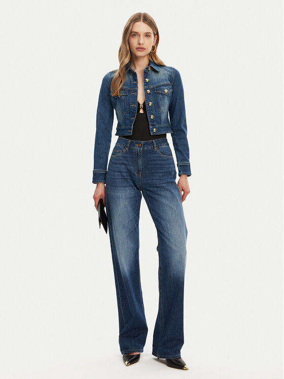Elisabetta Franchi Elisabetta Franchi Geacă de blugi BJ-37I-51E2-V620 Albastru Regular Fit