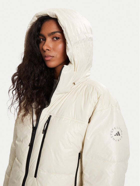 adidas by Stella McCartney adidas by Stella McCartney Μπουφάν χειμωνιάτικο JV8548 Μπεζ Loose Fit