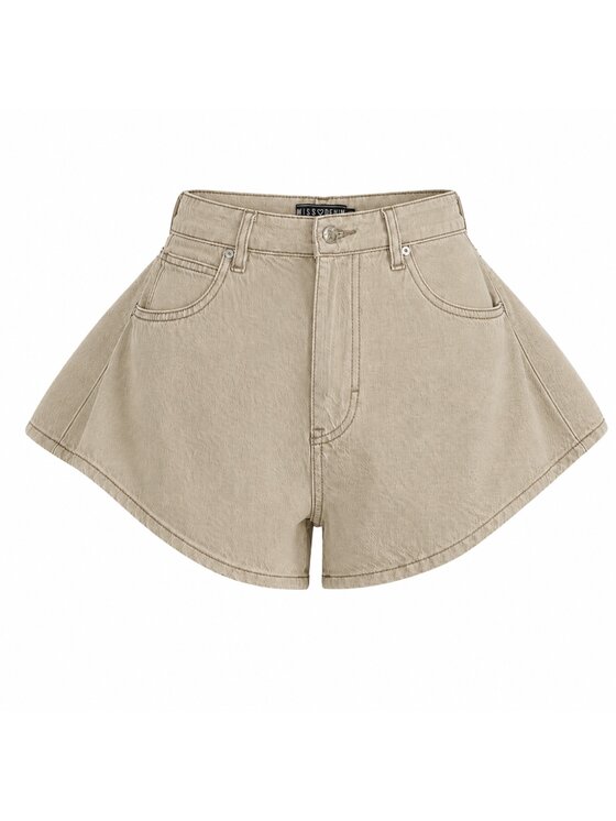 MissDenim MissDenim Szorty jeansowe Skorts Brązowy jasny Regular Fit