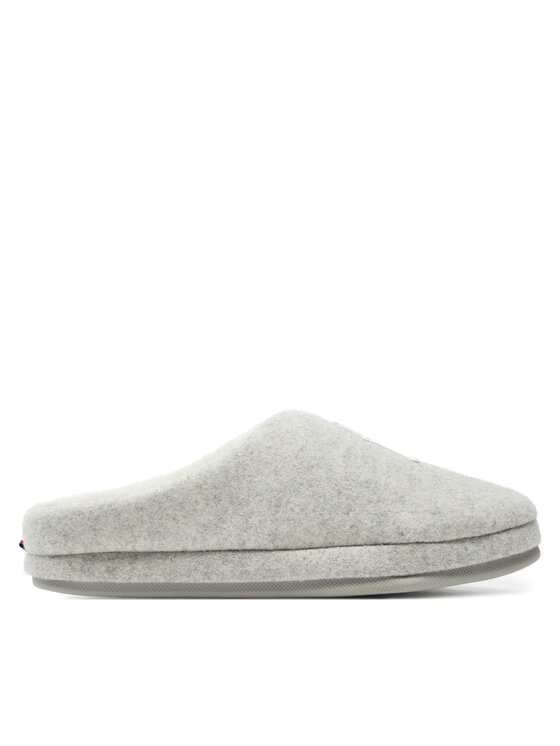 Tommy Hilfiger Čības Th Embroidered Basics Slipper FW0FW08135 Pelēks