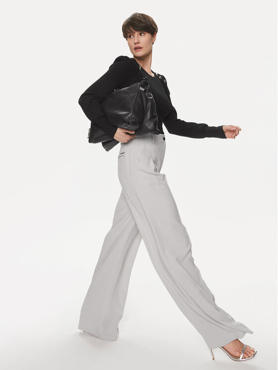 Morgan Morgan Sweter 241-MSUCCES Czarny Slim Fit