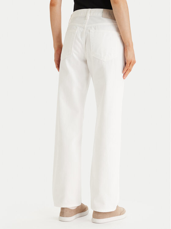 Calvin Klein Jeans Calvin Klein Jeans Jeansy LV047F717G Écru Straight Fit