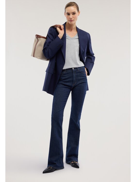 Trussardi Trussardi Jeansy P4419000338N0DB Niebieski Flare Fit