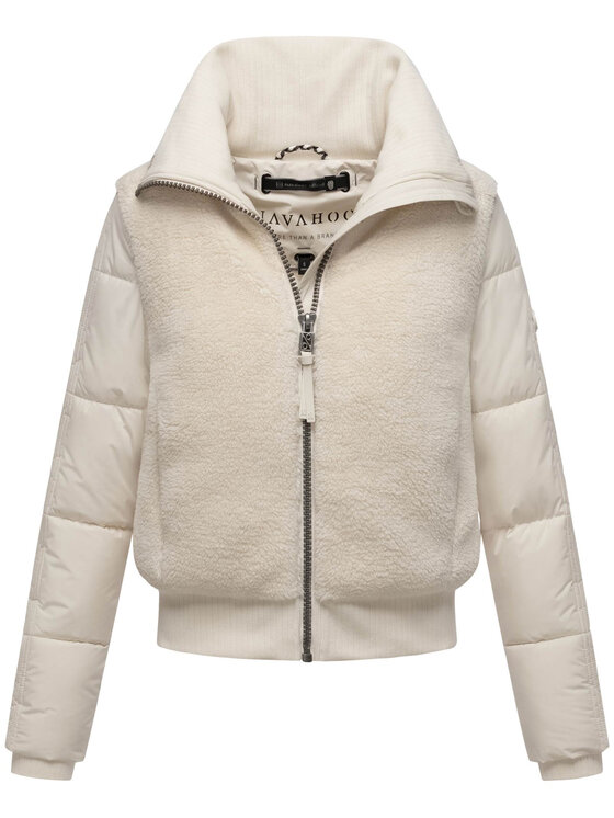 Navahoo Navahoo Kurtka zimowa Teddyzone Biały Regular Fit