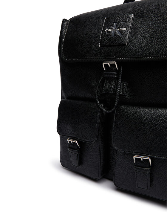 Calvin Klein Calvin Klein Plecak Bold Pebble Flap Backpack LV04D3565G Czarny