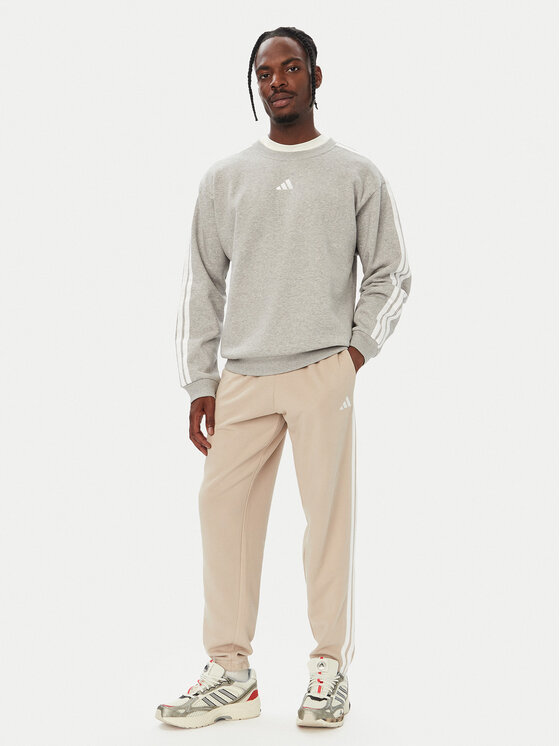 adidas adidas Sweatshirt Essentials 3-Stripes Fleece KY4158 Grau Regular Fit