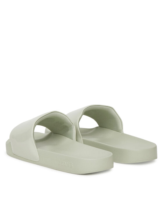 Tommy Jeans Tommy Jeans Plätud Flag Pool Slide Patent EN0EN02901 Roheline