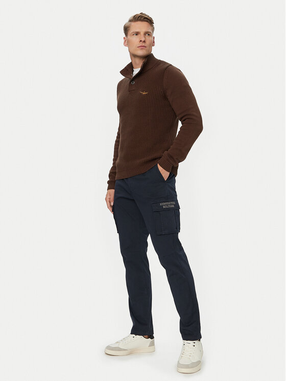 Aeronautica Militare Aeronautica Militare Kargo hlače 262PA1329UCT02443 Tamnoplava Regular Fit