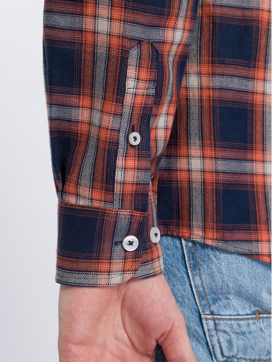 Cross Jeans Cross Jeans Koszula 35459-195 Czerwony Regular Fit