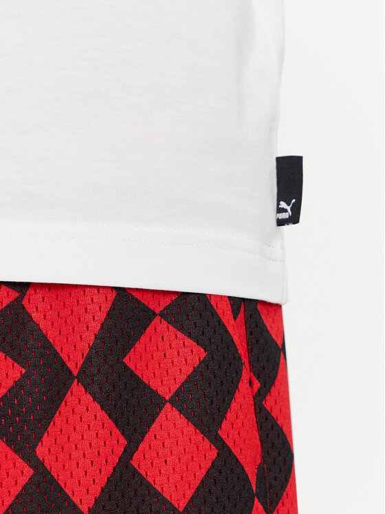 Puma Puma Tričko Graphics Pizza 625415 Biela Regular Fit