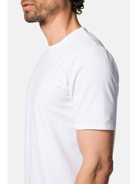 Lancerto Lancerto T-Shirt Zane TS073123000051 Biały Regular Fit