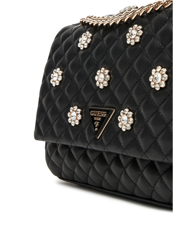 Guess Guess Τσάντα Everlee HWEG86 79210 Μαύρο