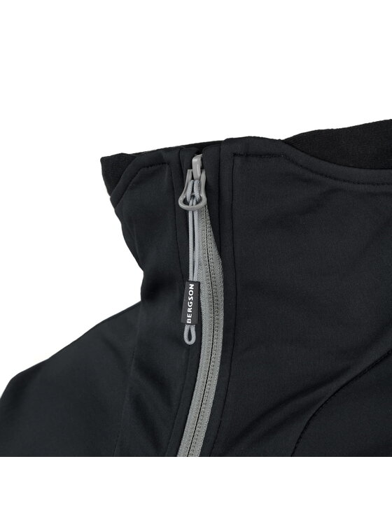 Bergson Bergson Kurtka softshell CONTEXT SS Czarny Slim Fit