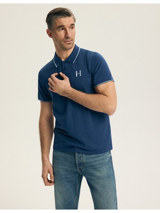 Henderson Henderson Polo 44616 Granatowy Regular Fit