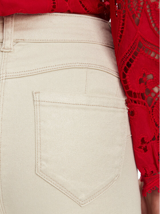 Morgan Morgan Jeansy 251-PEWELI Beżowy Slim Fit