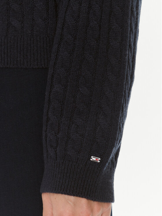 Tommy Hilfiger Tommy Hilfiger Džemper WW0WW39887 Tamnoplava Regular Fit