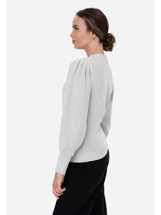 LAURELLA LAURELLA Sweter 6TU048 Szary Regular Fit
