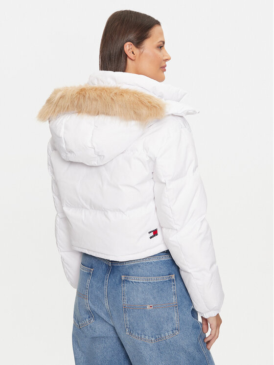 Tommy Jeans Tommy Jeans Pehelykabát Alaska DW0DW19687 Fehér Regular Fit