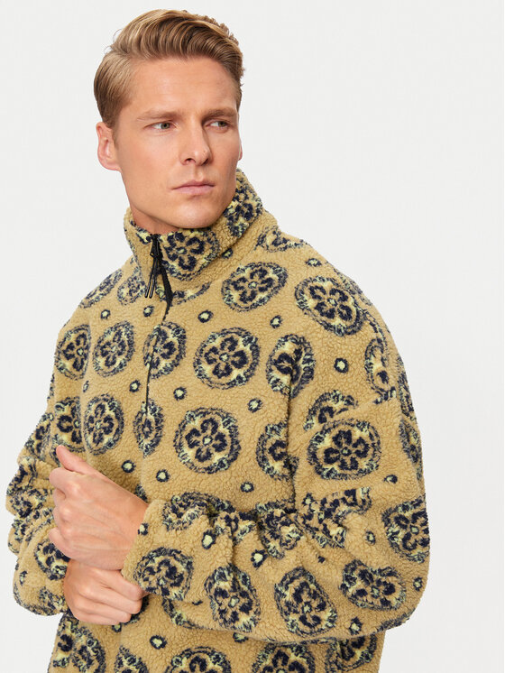Jack&Jones Jack&Jones Majica dugih rukava Geo Teddy 12274453 Smeđa Relaxed Fit