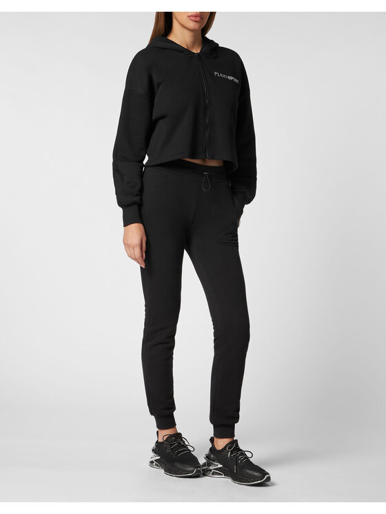 Plein Sport Plein Sport Bluza 13017 Czarny Regular Fit