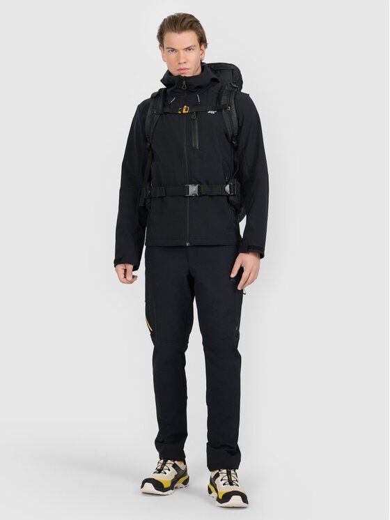 4F 4F Giacca softshell 4FRAW25TSOFM506-20S Nero Regular Fit
