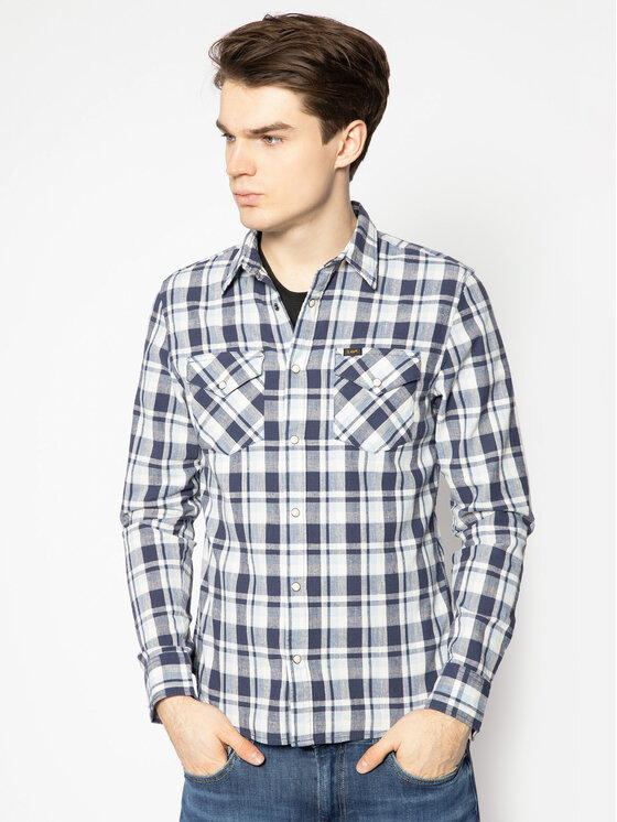 Lee Lee Camicia Clean Western L644DI35 112115488 Blu scuro Slim Fit
