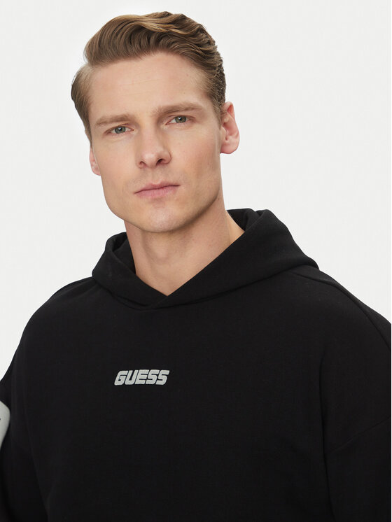 Guess Guess Felpa Z4BQ03 KAIJ1 Nero Regular Fit