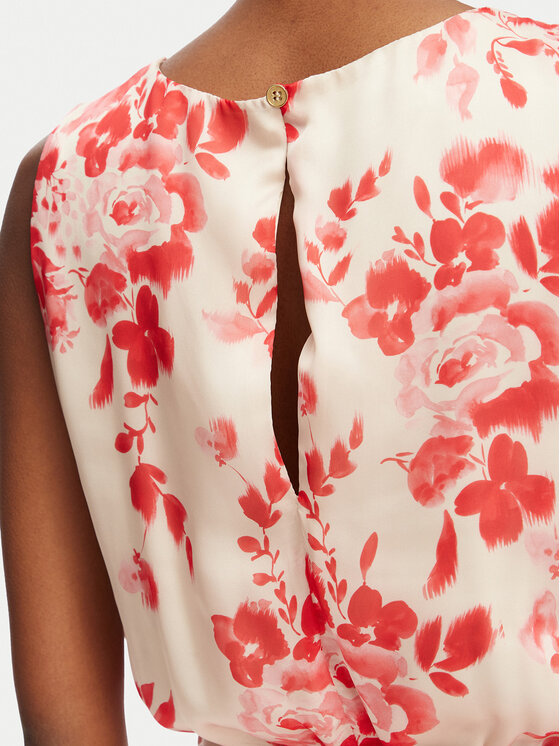 Rinascimento Rinascimento Koktel haljina CFC0129440003 Bež Slim Fit