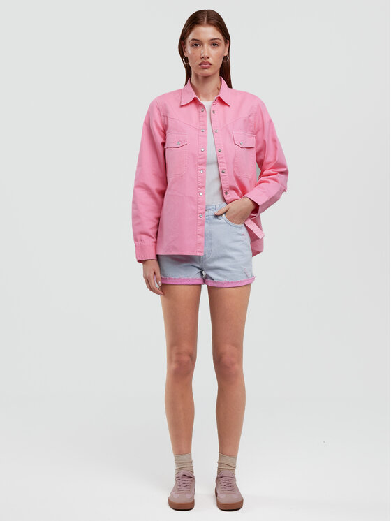 BIG STAR BIG STAR Szorty jeansowe AUTHENTIC GIRL Niebieski Wide Fit