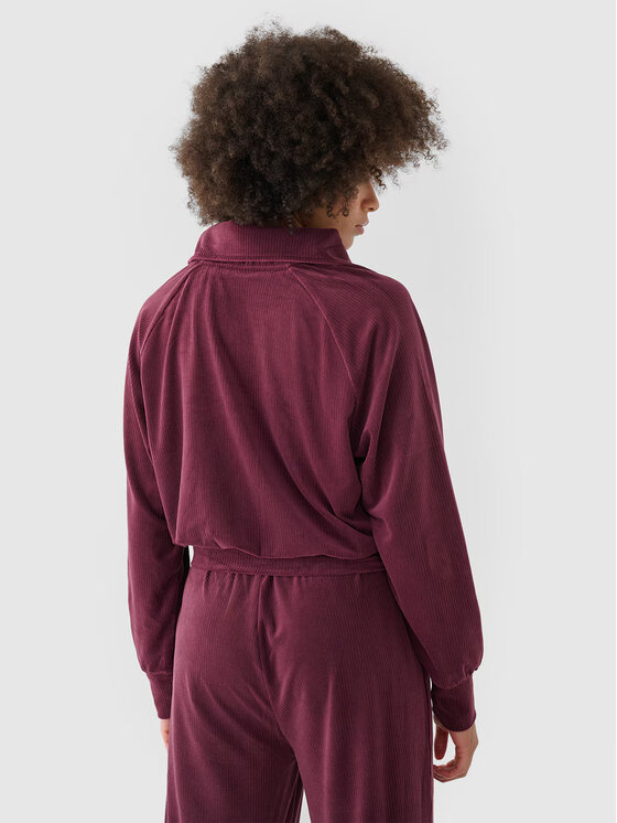 4F 4F Bluza 4FRAW24TSWSF2054-60S Czerwony Oversize