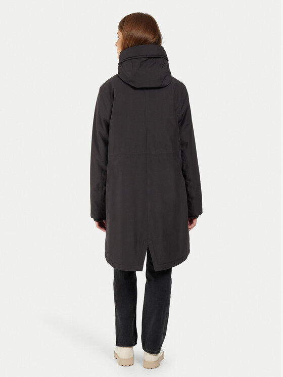 Didriksons Didriksons Parka Fia 505372 Fekete Relaxed Fit