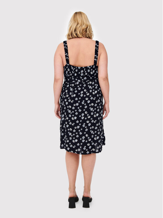 ONLY Carmakoma ONLY Carmakoma Ljetna haljina Lolliane 15261815 Crna Regular Fit