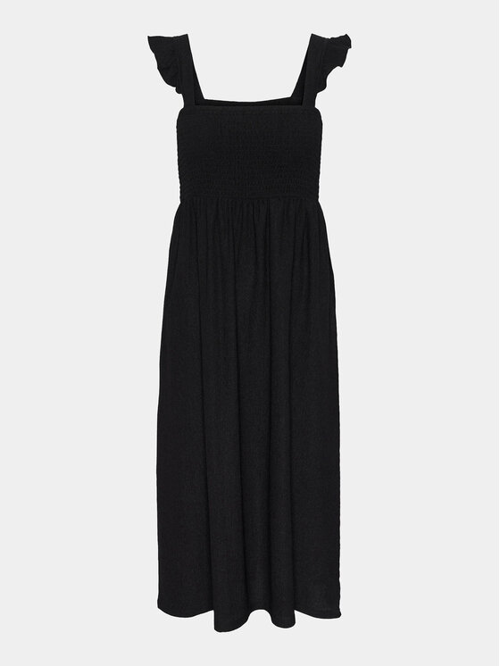 Pieces Pieces Nyári ruha Luna 17147176 Fekete Slim Fit