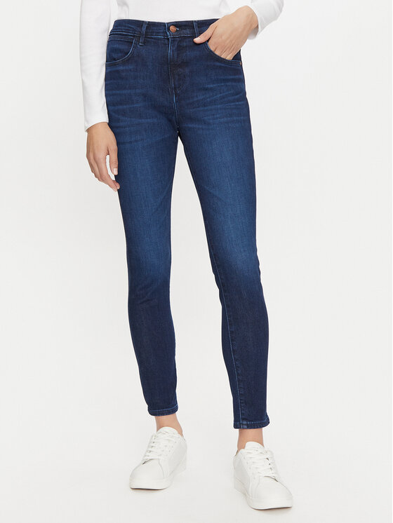Wrangler Wrangler Traperice 112358235 Tamnoplava Skinny Fit